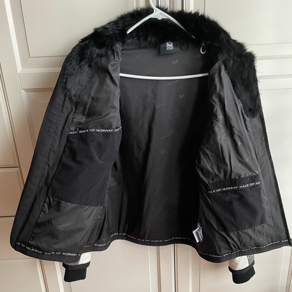 Dale of Norway Wool Knitshell Jacket with Rabbit Fur - Picture 5 of 8